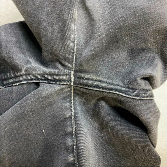 Levi’s Washed Black Black Tab Mile High Super Skinny Distressed Raw Hem Jeans 27 - Picture 9 of 15